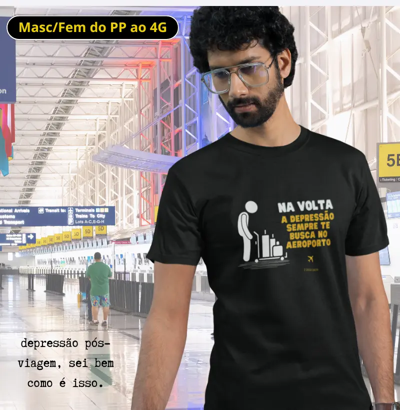 Na volta a depressão sempre te busca no aeroporto