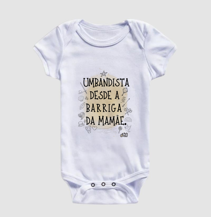 Body Infantil Umbandista Desde a Barriga da Mamãe Maria Patuá
