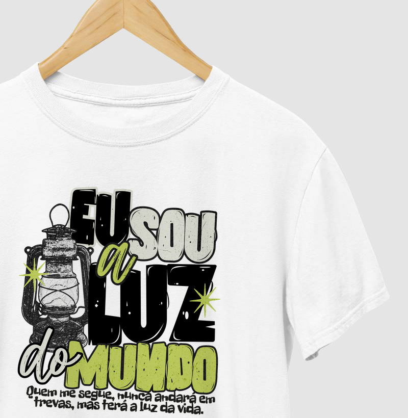 Camiseta Eu Sou A Luz Do Mundo
