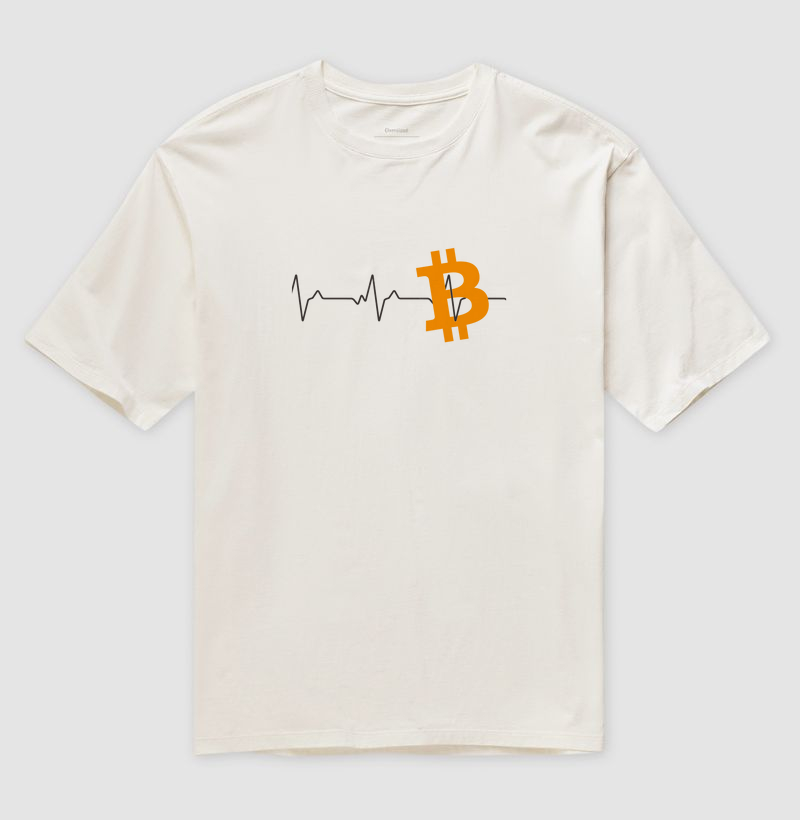 Bitcoin ECG - Camiseta Oversized