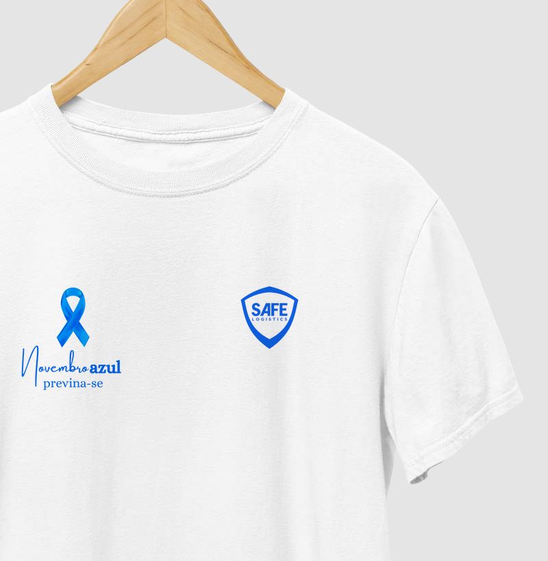 Camiseta Novembro Azul - Safe Logistics