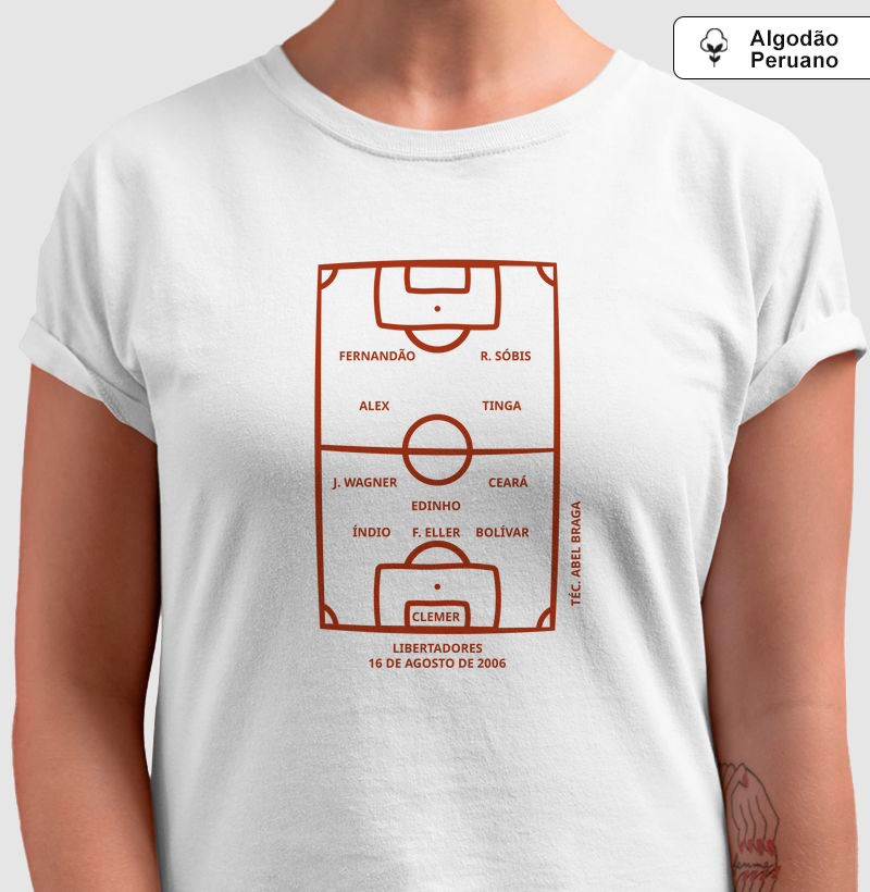 Camiseta Algodão Peruano Libertadores 2006