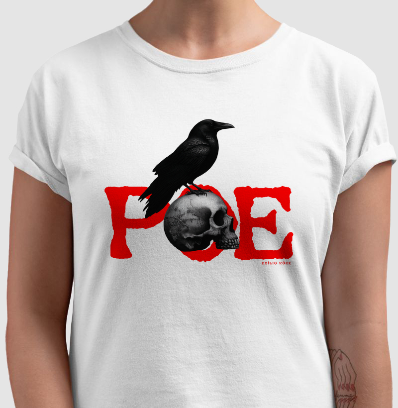 Camiseta Edgar Allan Poe - The Raven - Exílio Röck