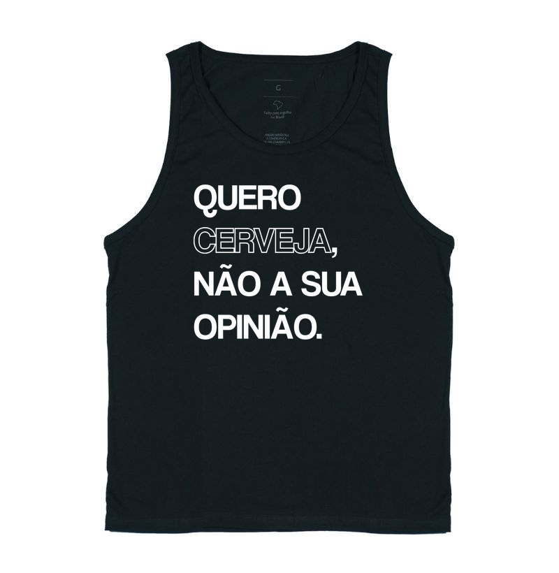 Quero cerveja, não a sua opinião