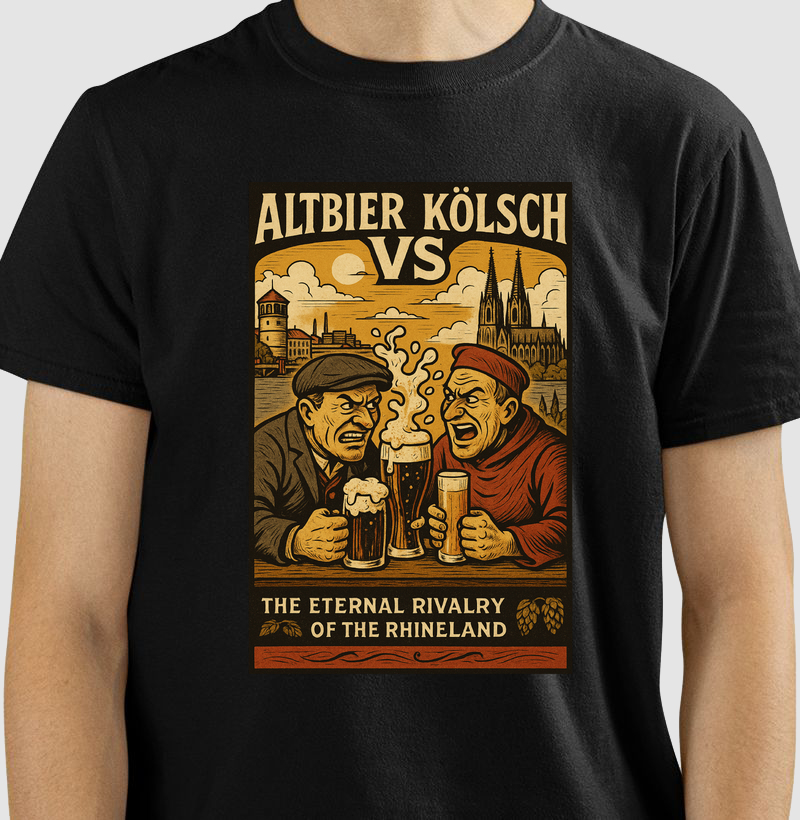 Camiseta Altbier vs Kölsch – The Eternal Rivalry of the Rhineland