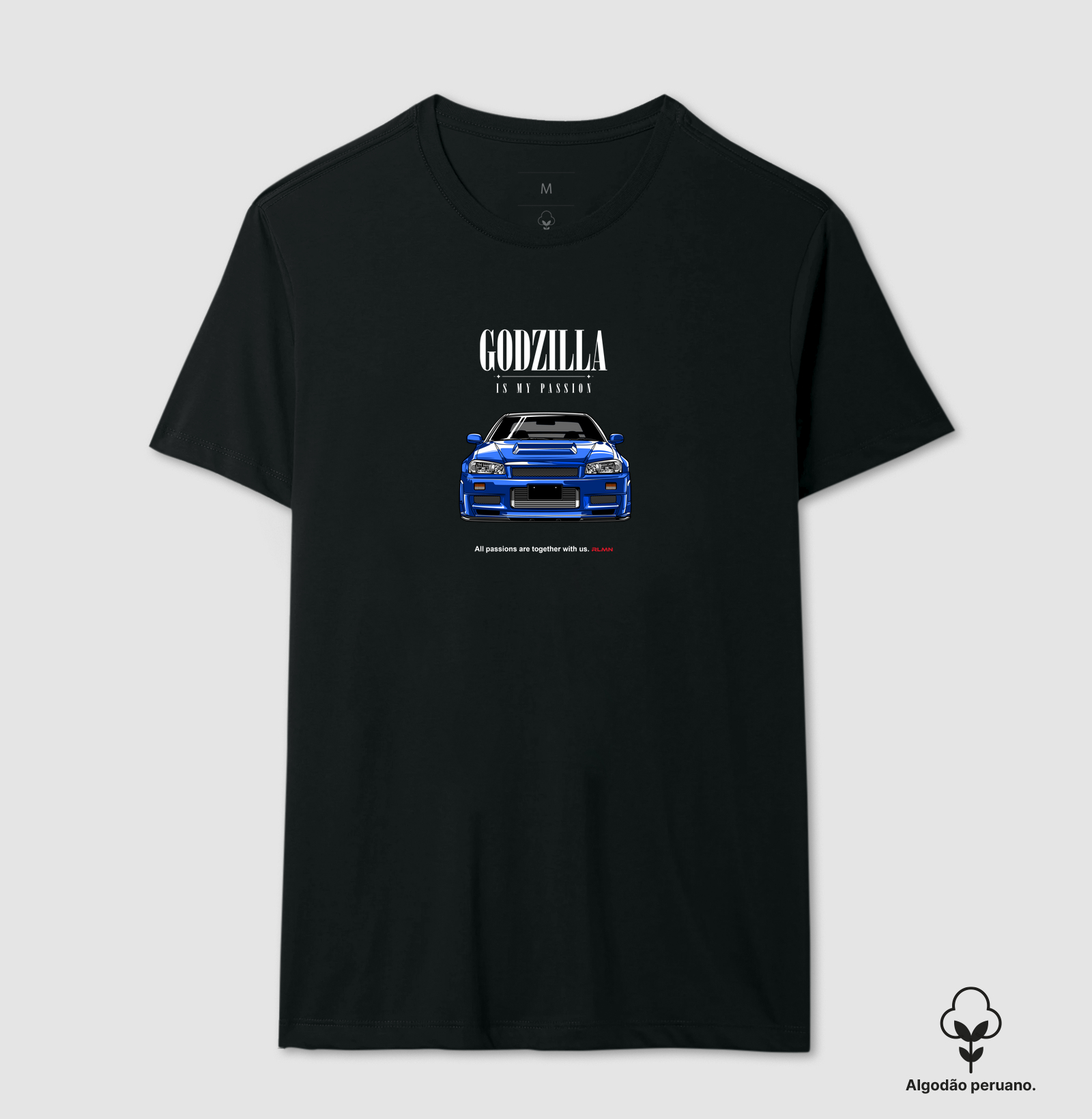 Camiseta Tecido Peruano GODZILLA Is my passion - Rooliman