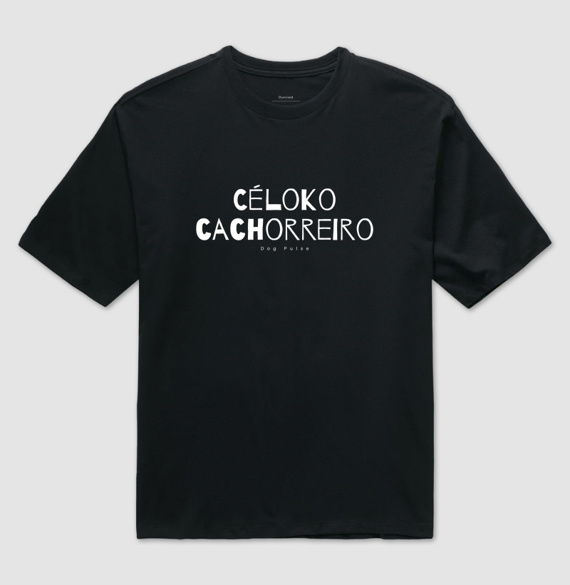 Camiseta Oversized Dog Pulse - Céloko Cachorreiro