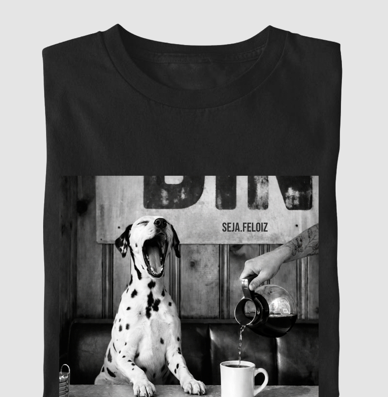 Primeiro um bocejo com café!