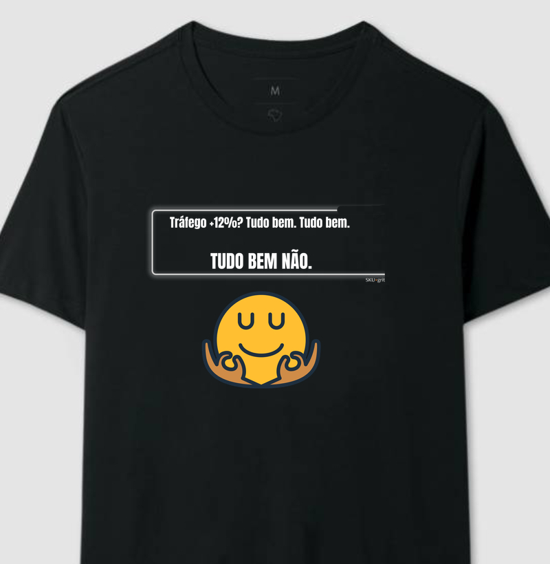 Tráfego +12%? Tudo bem. Tudo bem. TUDO BEM NÃO.