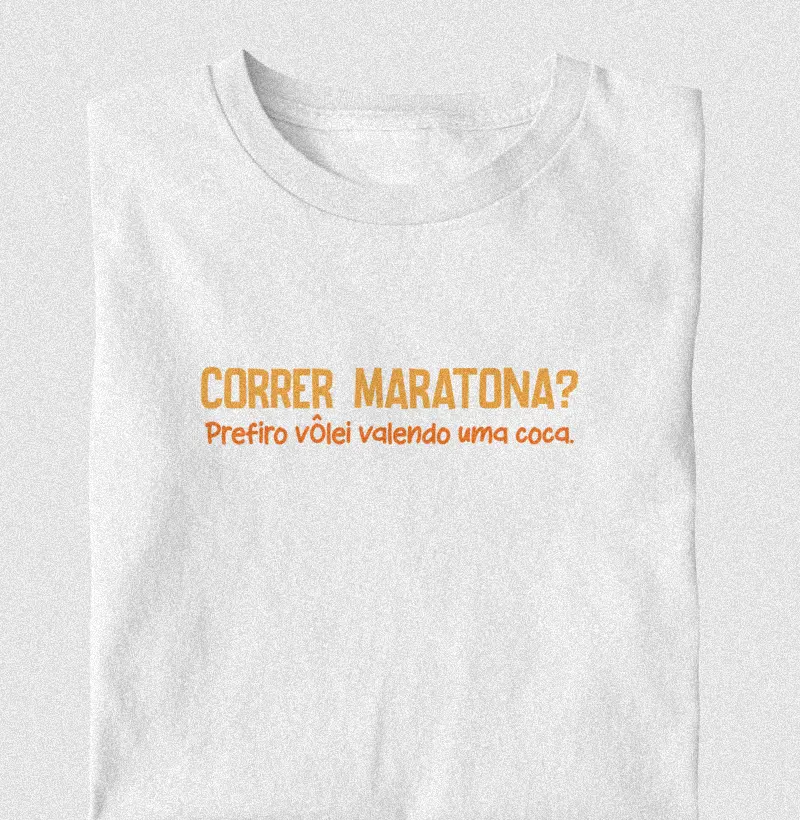 Correr maratona? Prefiro vôlei valendo uma coca.