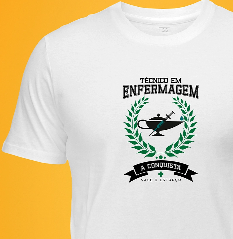 Camiseta Técnico em Enfermagem Conquista - masculina