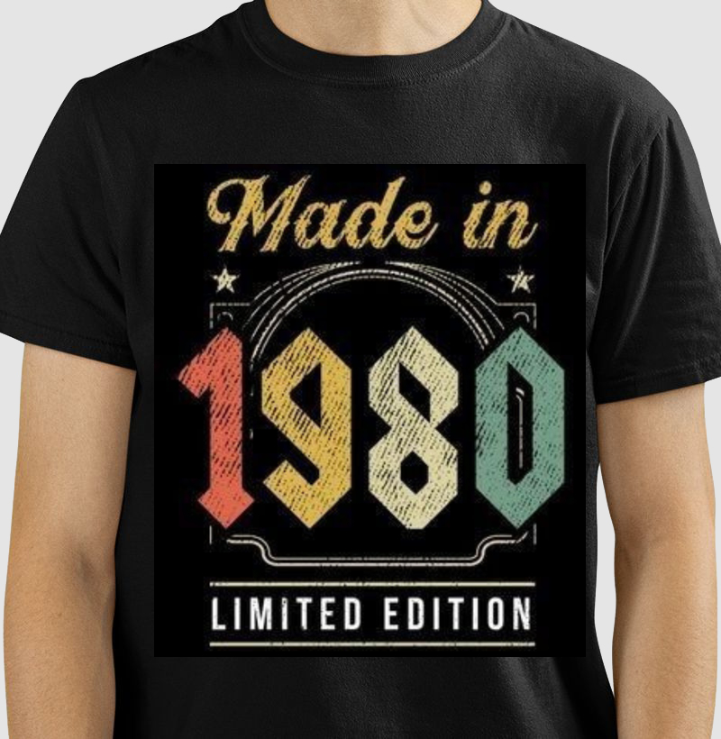 Camiseta Made 1980