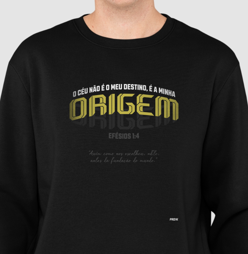 Moletom com Estampa - Minha Origem