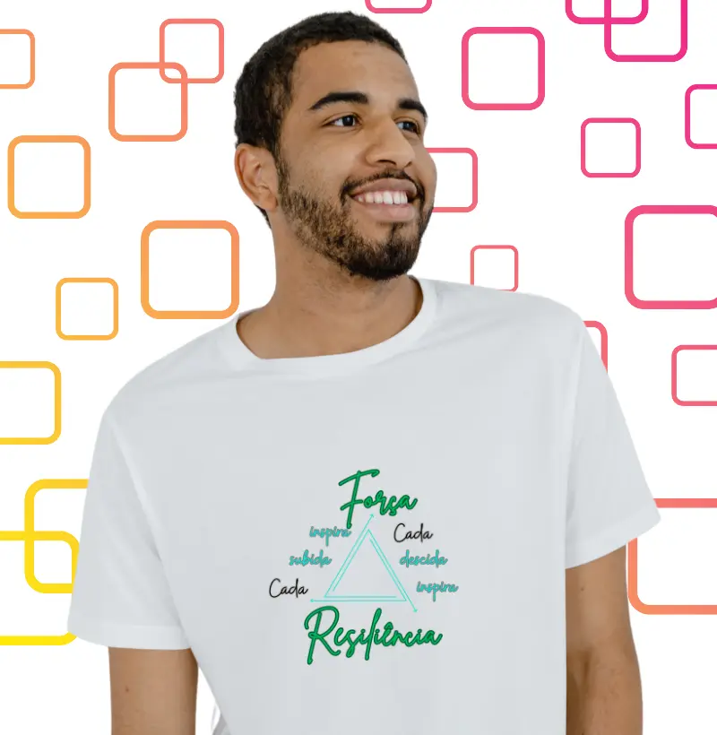 Camiseta força e resiliência