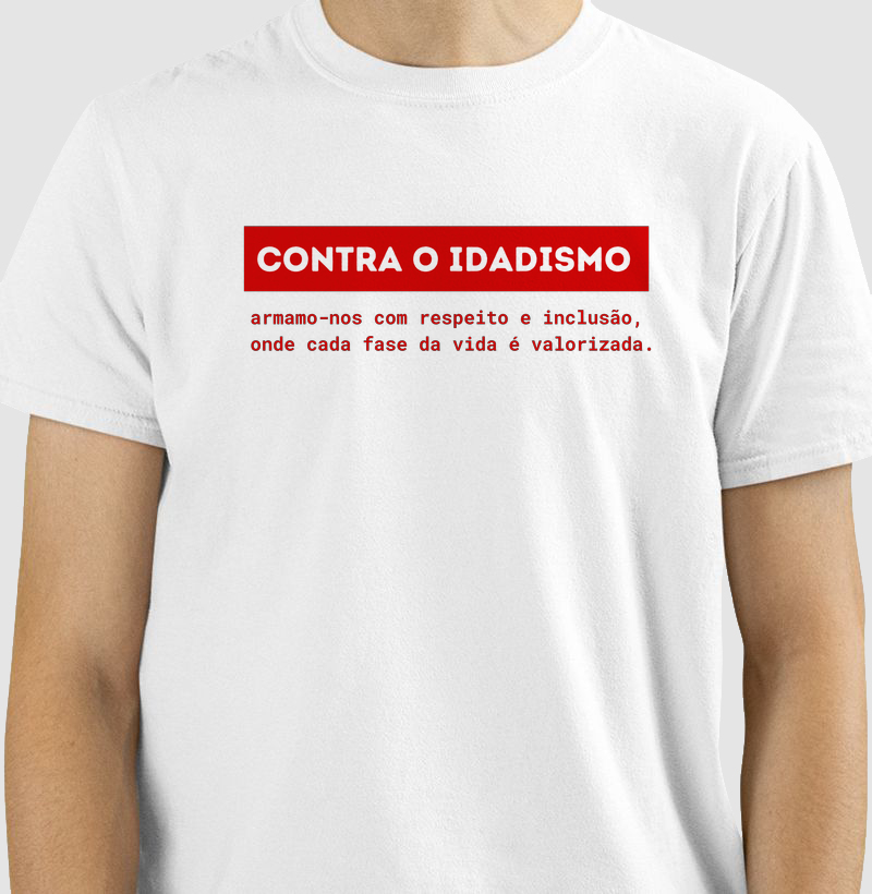 Contra o idadismo - Vermelho