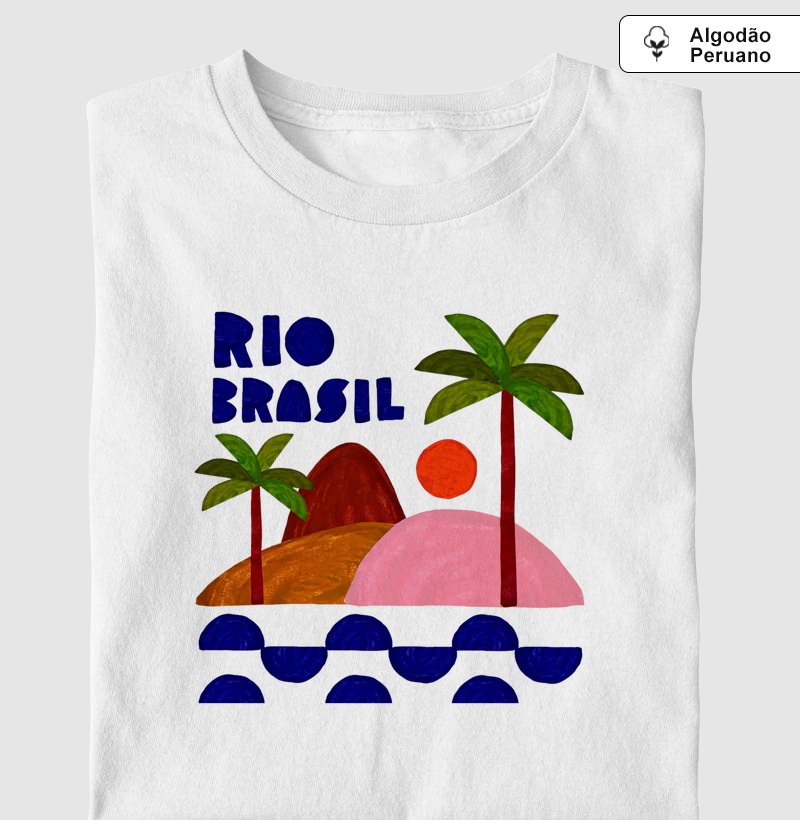 Camiseta Algodão Peruano Rio