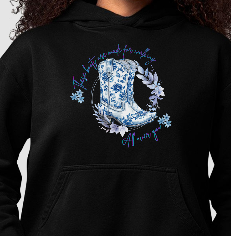 HONESTEE COWBOY BOOTS Hoodie