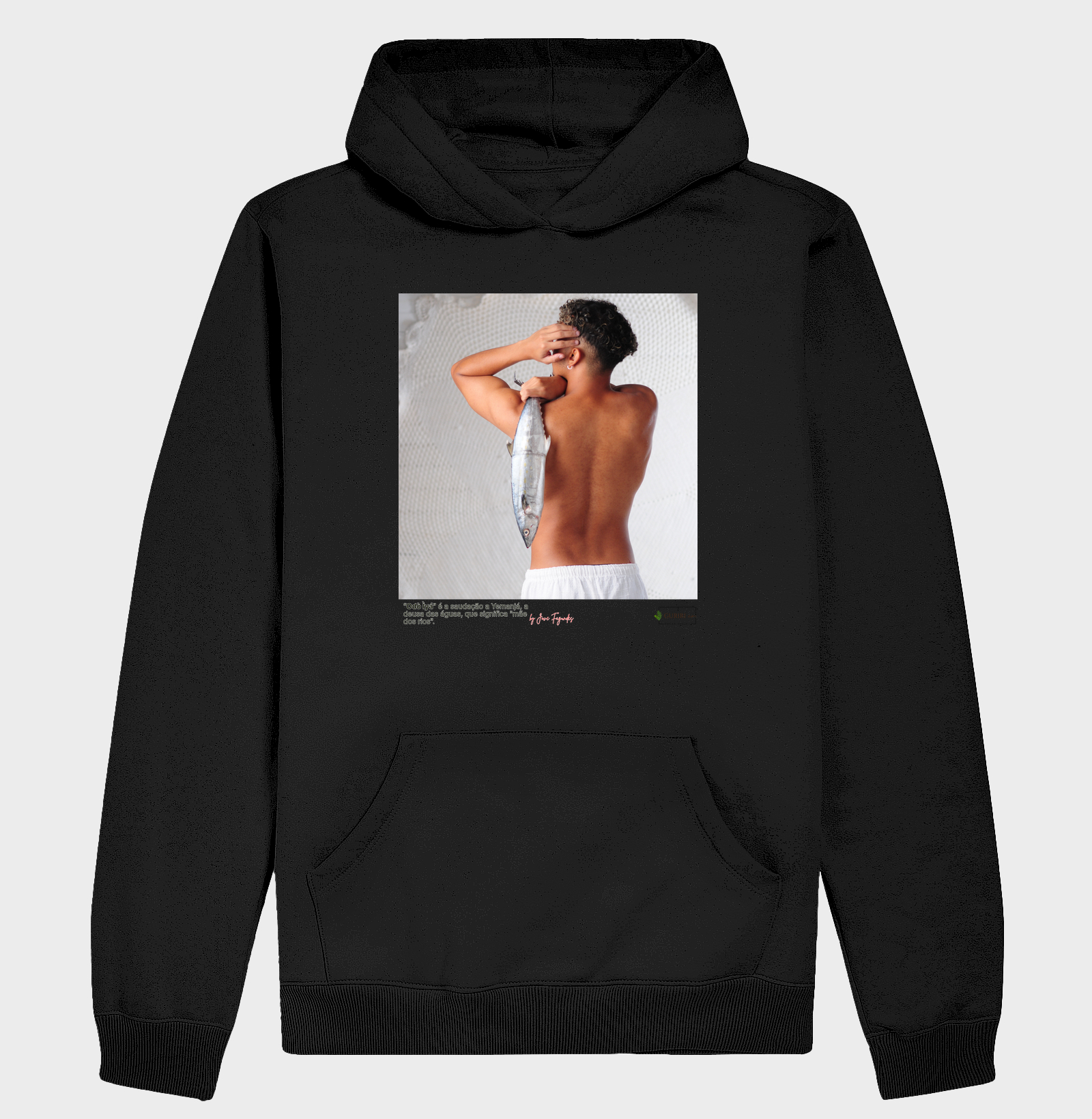 Hoodie Moletom - COLAB - Iemanjá - Proteção - Com Fundo - by Jove Fagundes