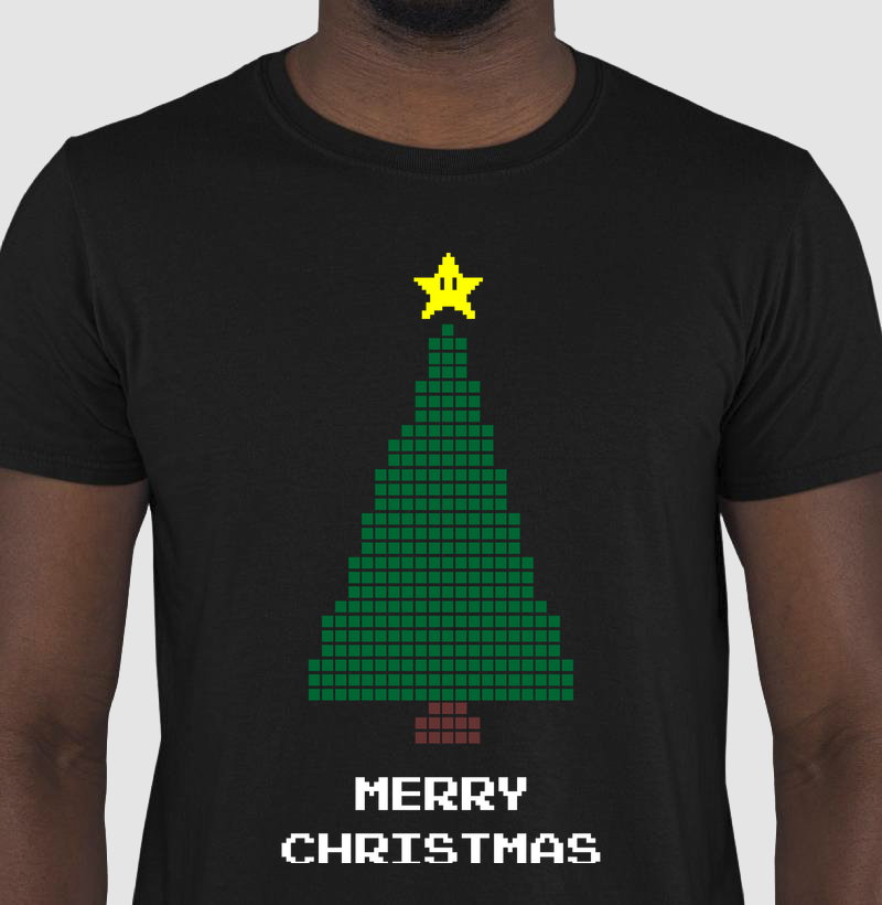 Pixel Christmas Tree – Think Tee