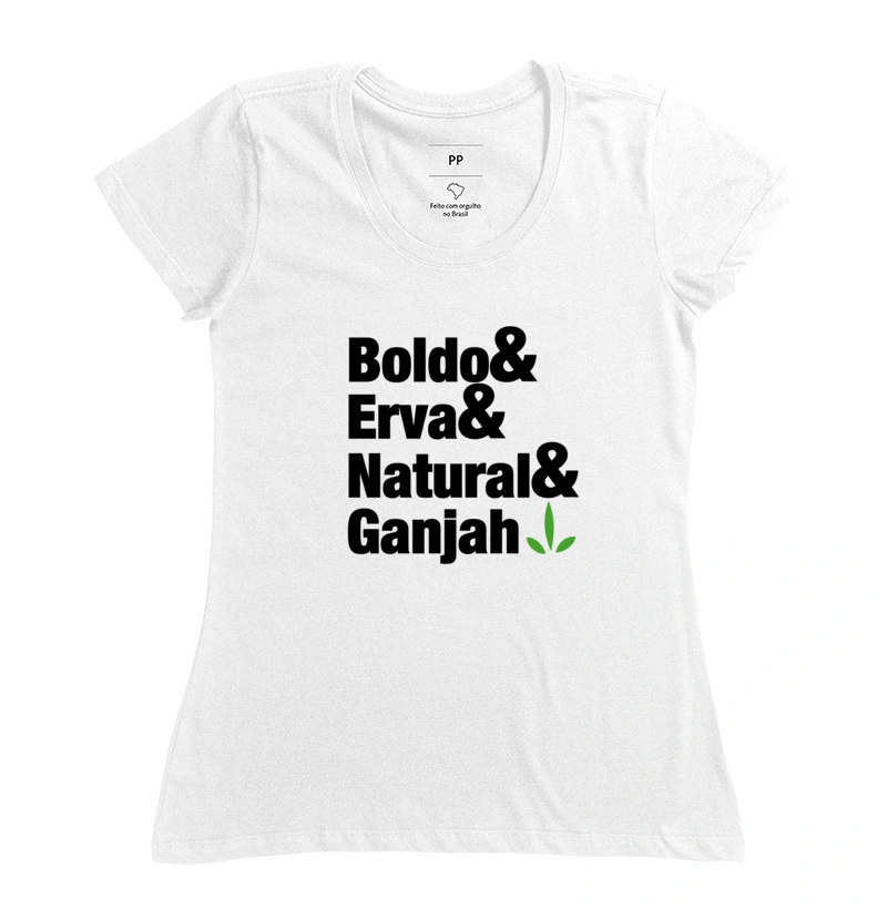 Blusa Feminina Ganjah Classic TypeReserva Boldo Natural