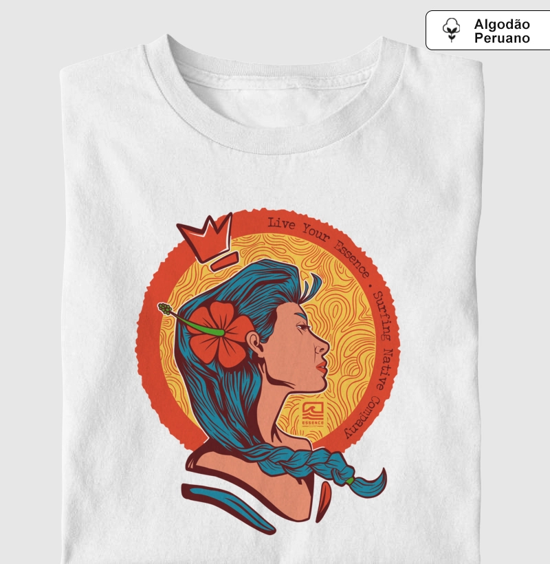 "Princesa Havaiana" Cor (Algodão Peruano)