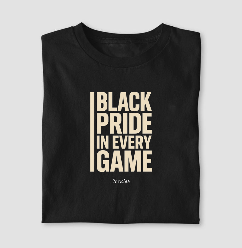 Camiseta Algodão Penteado - Black Pride