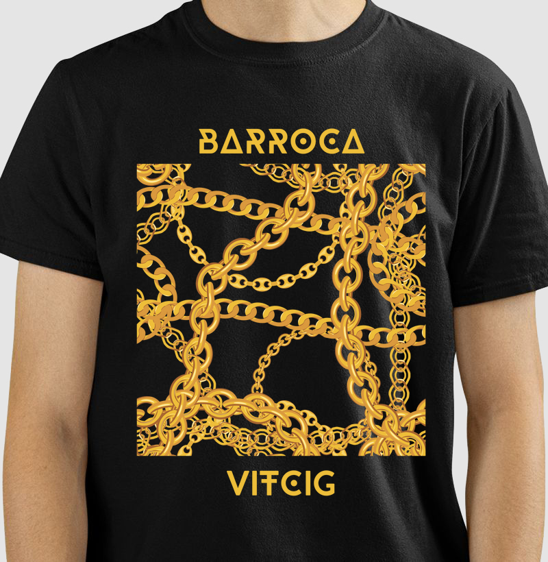 BARROCA. T-SHIRT Black Rom - Coleção GYPSYBOYS
