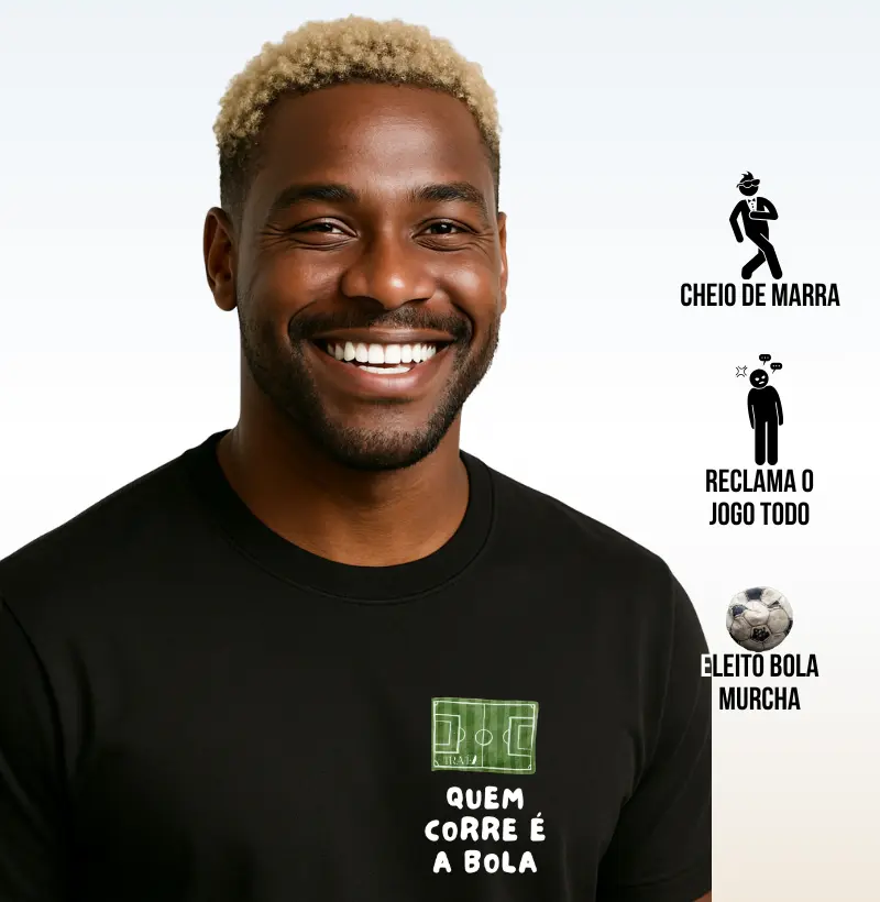 Quem corre é a bola