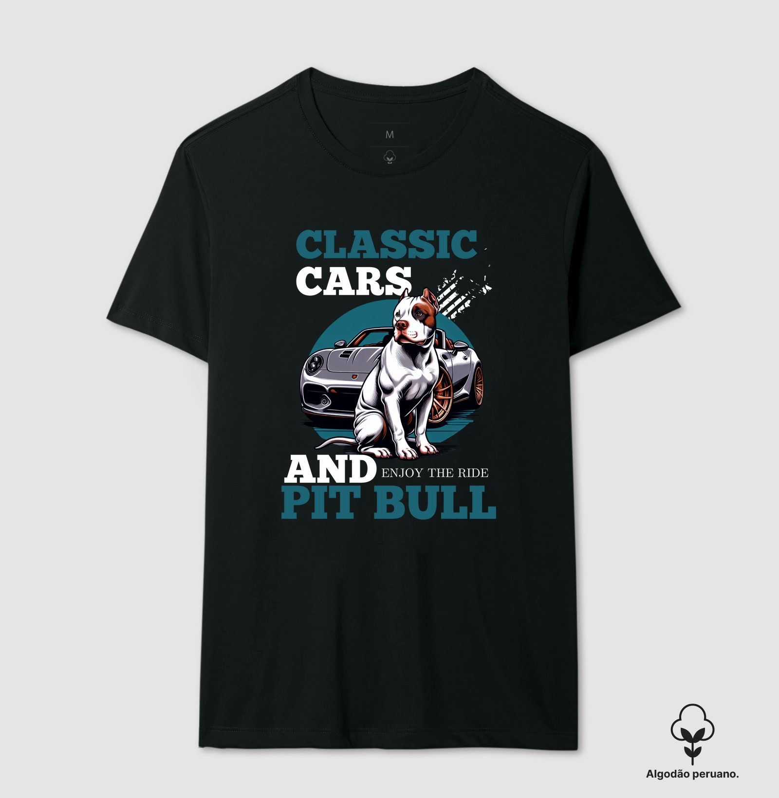 Classic cars and Pit bull enjoy the ride