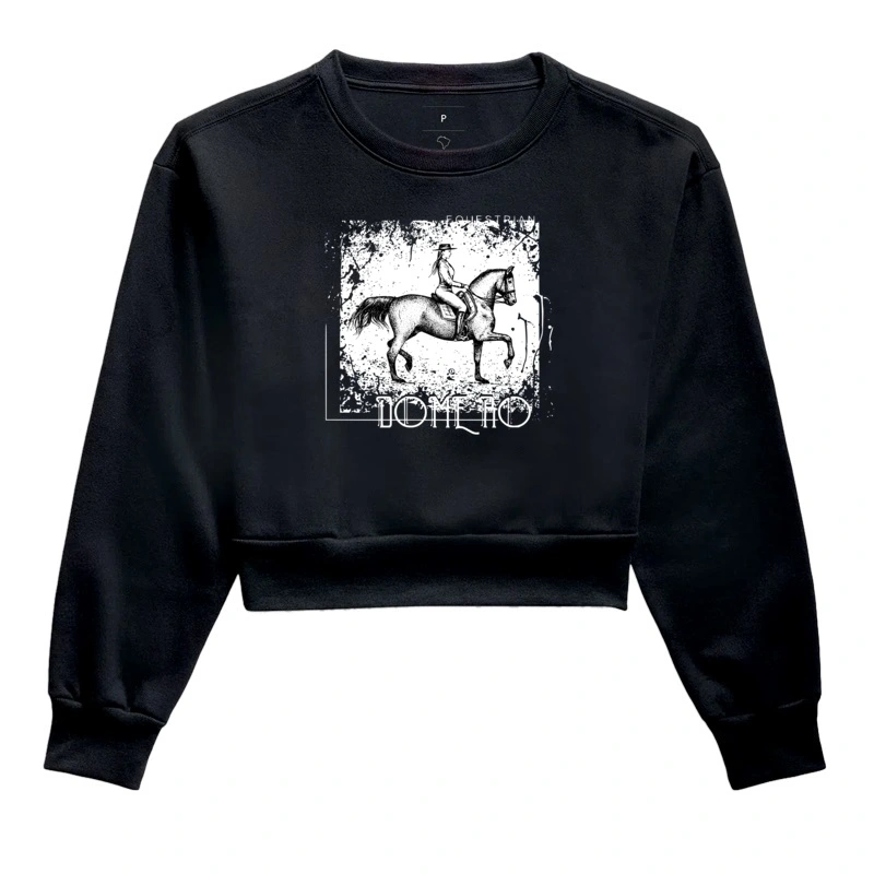 moletom cropped equestrian style