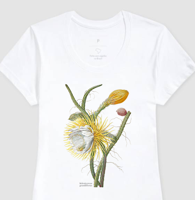 Camiseta Feminina Selenicereus grandiflorus