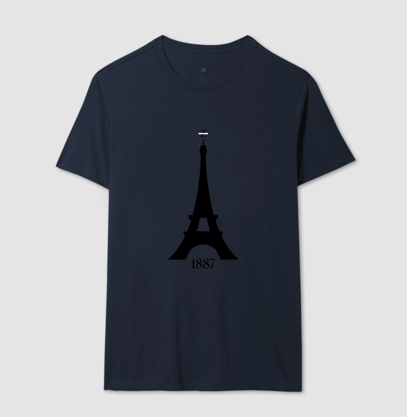Camiseta Eiffel Preta / Monumentos