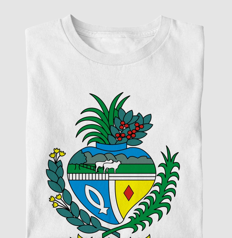 CAMISETA "BRASÃO DE GOIÁS" - Coleção Estados Brasileiros