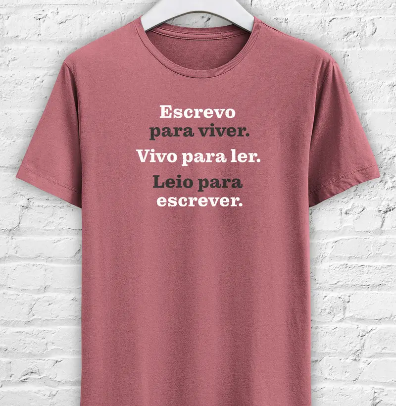 Escrevo para viver