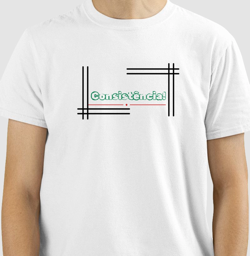 Camiseta branca consistençia