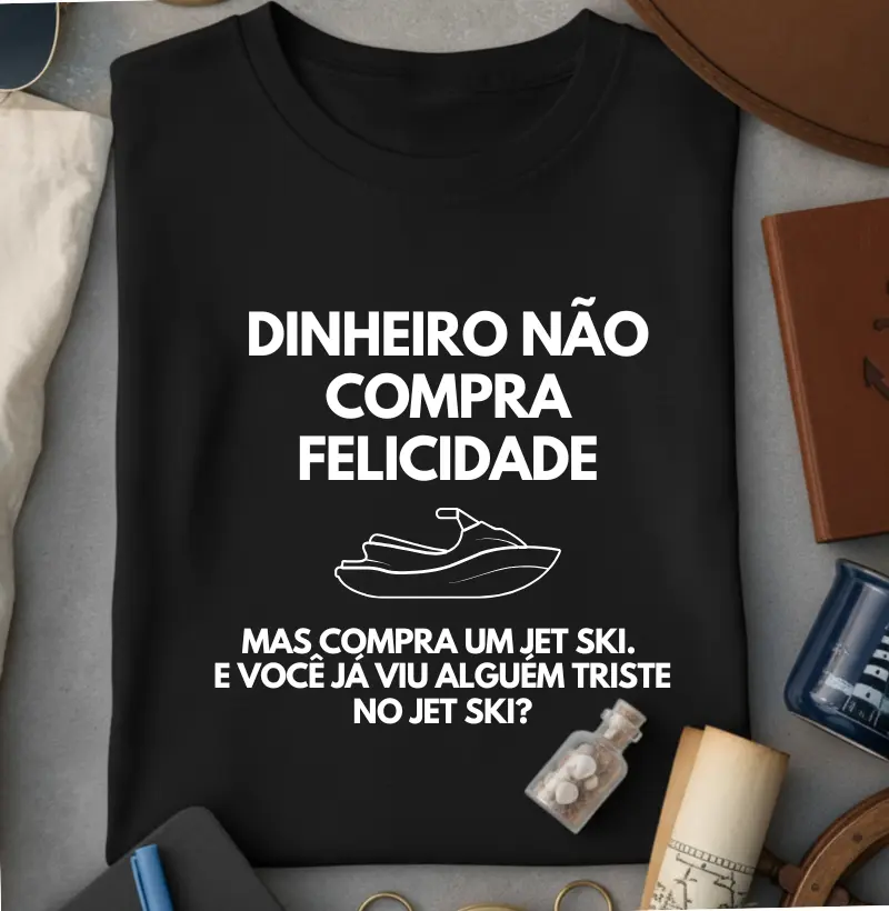 Felicidade no jet ski - Algodão 30.1 