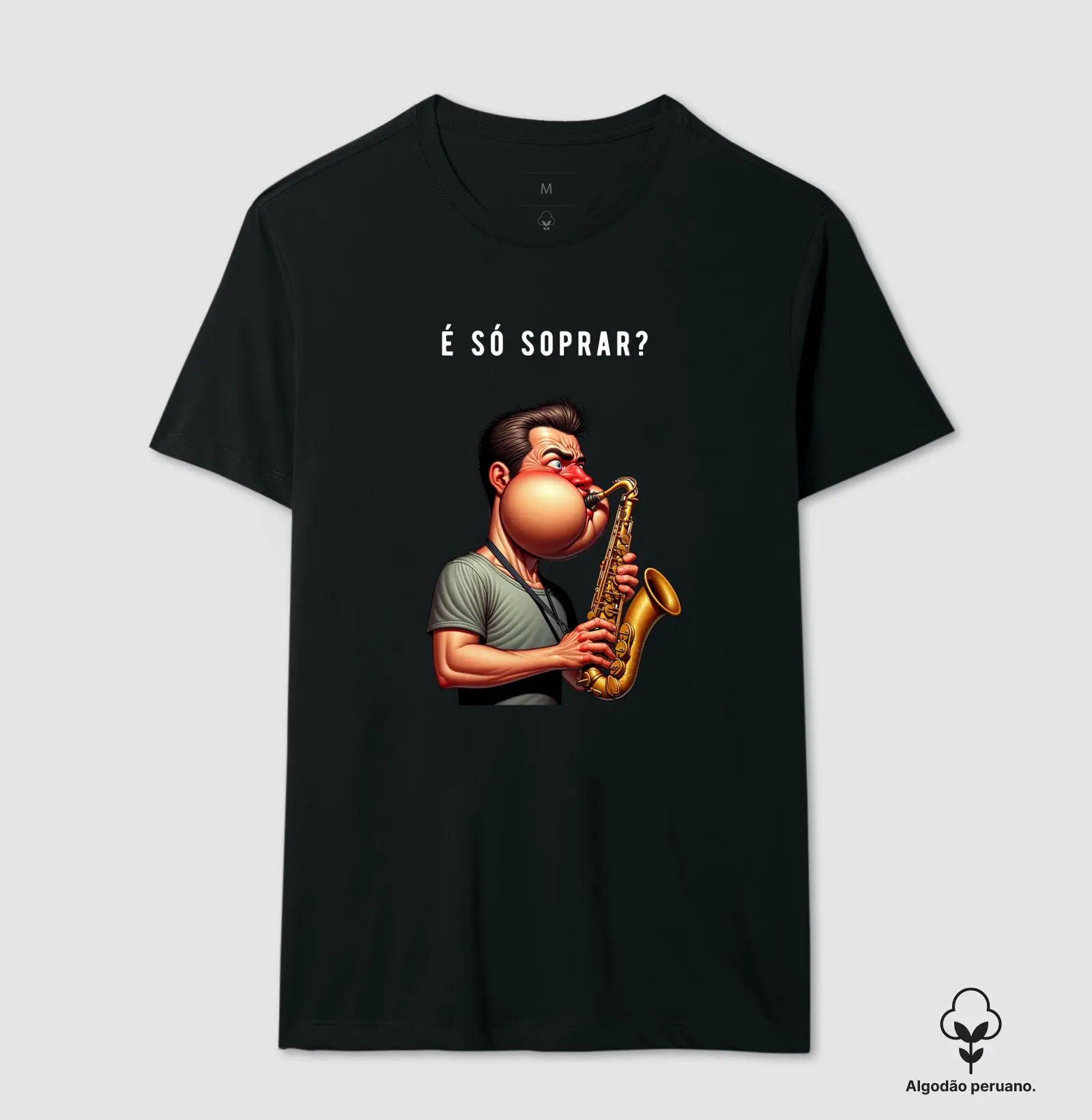 É só soprar no saxofone