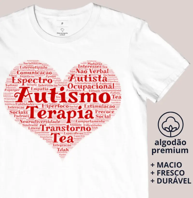 Camiseta Coração Autismo