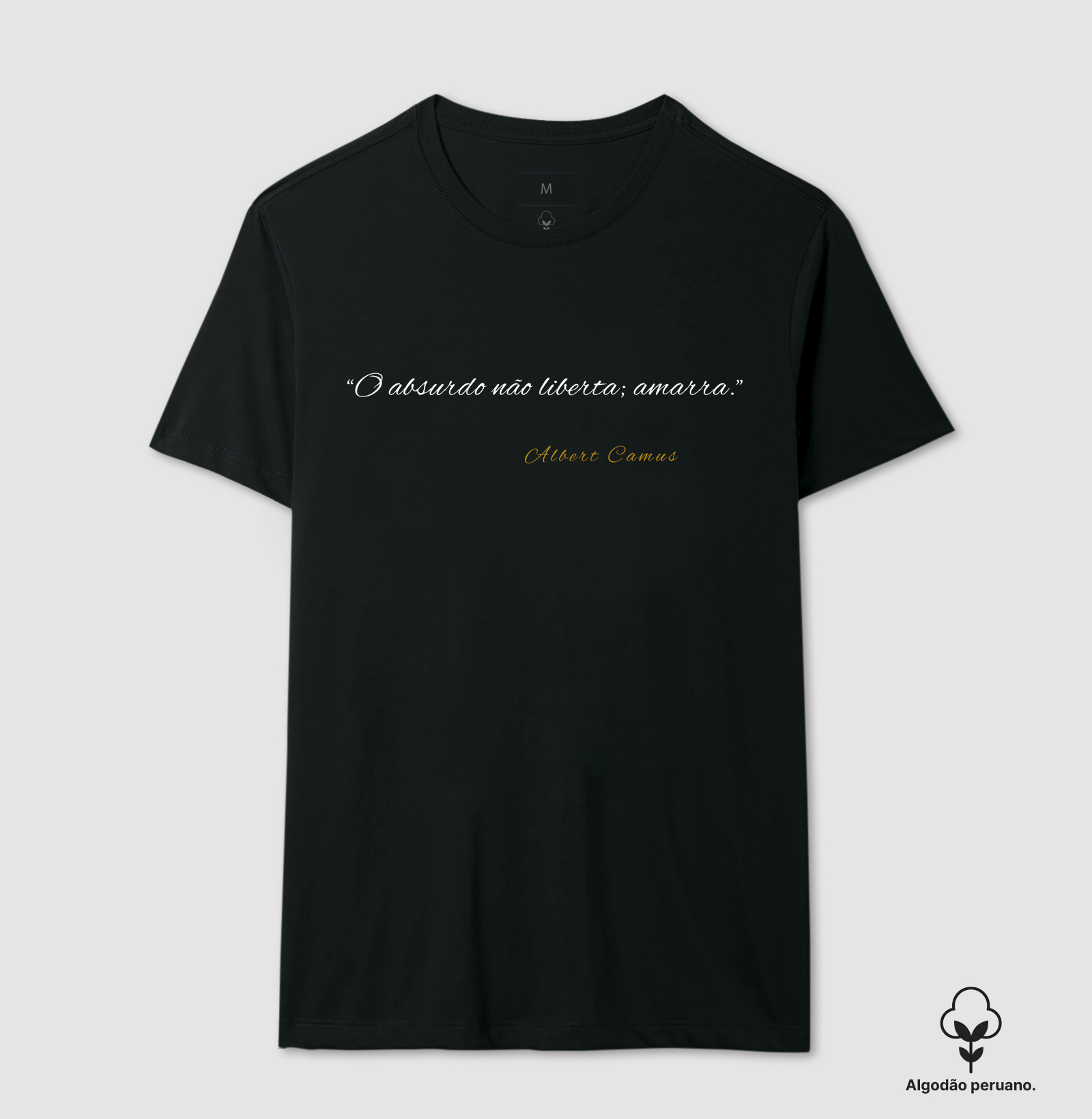 Camiseta em Algodão Peruano Albert Camus