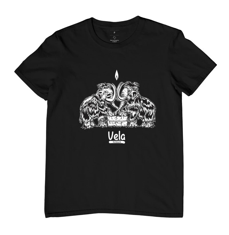 Camiseta Vela skate : Mamute Vela skateboards