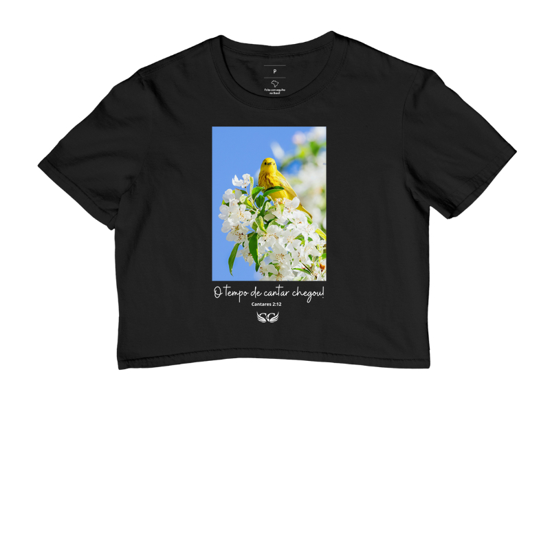  Camiseta Feminina Personalizada O Tempo de Cantar Chegou! Cantares 2.12