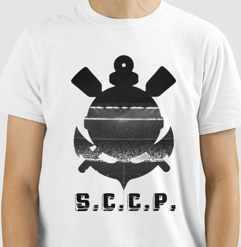 camisa 100% algodão, arena timão 