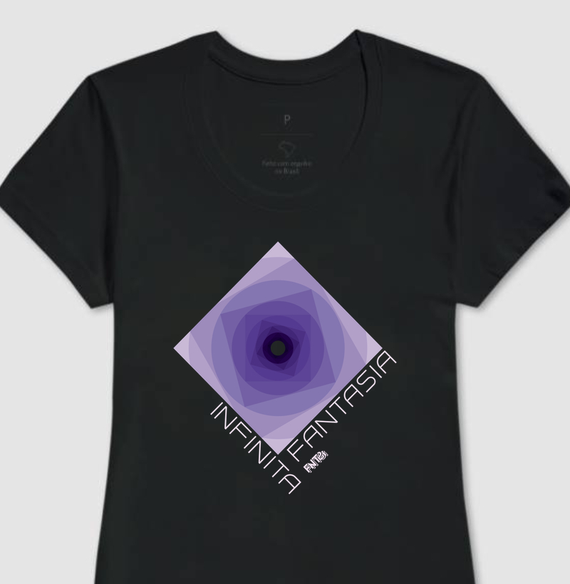T-SHIRT "INFINITA FANTASIA" / ROXO ESTAMPA GRANDE 