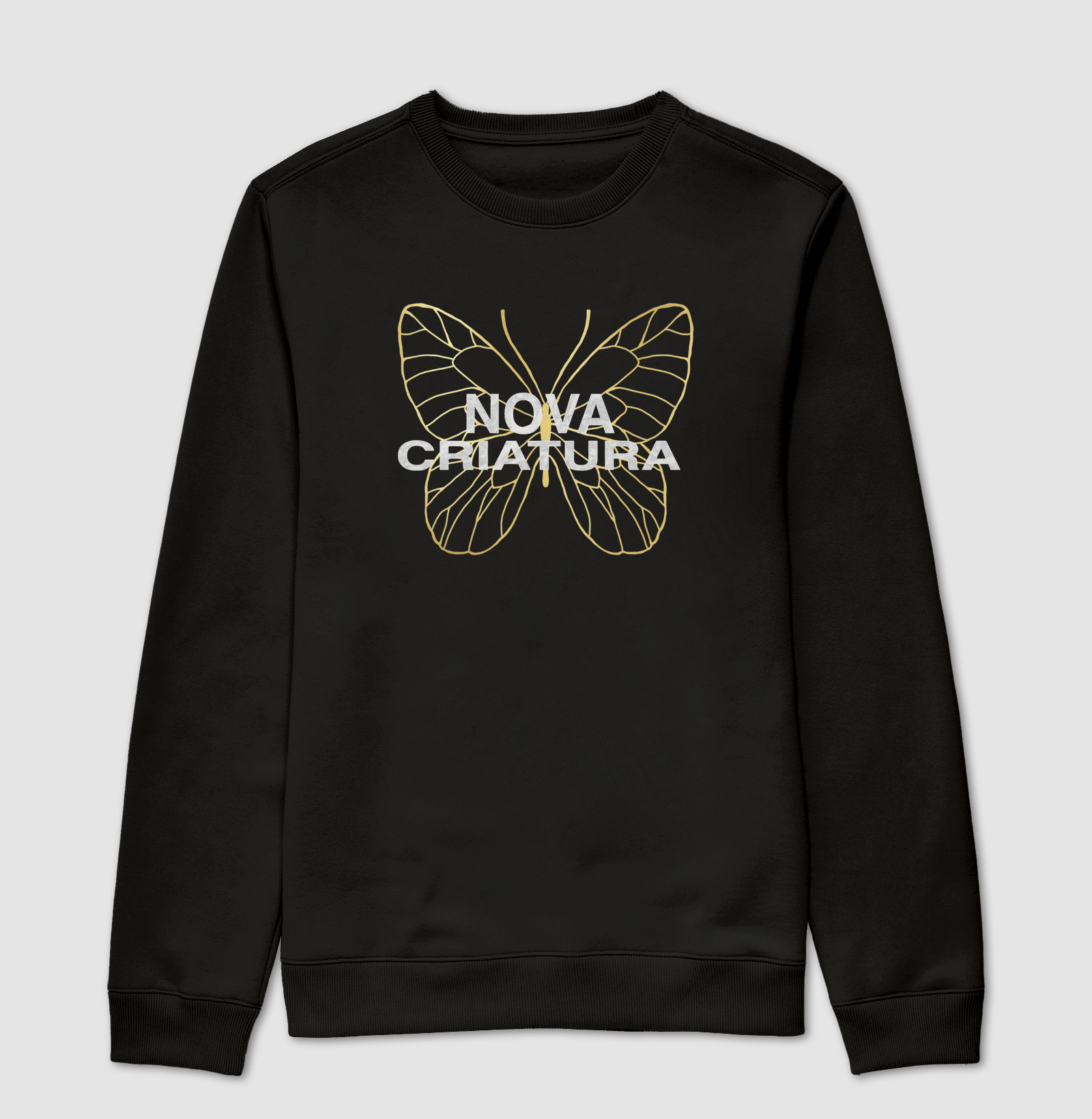 Suéter Moletom - Nova Criatura (Borboleta)