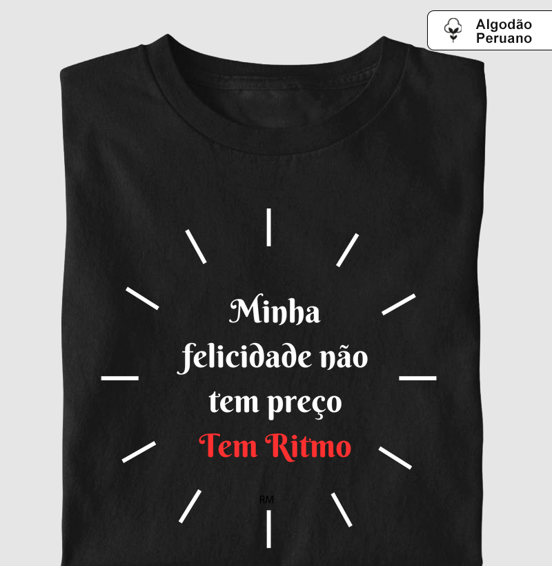 Camiseta Algodão Peruano - Minha Felicidade