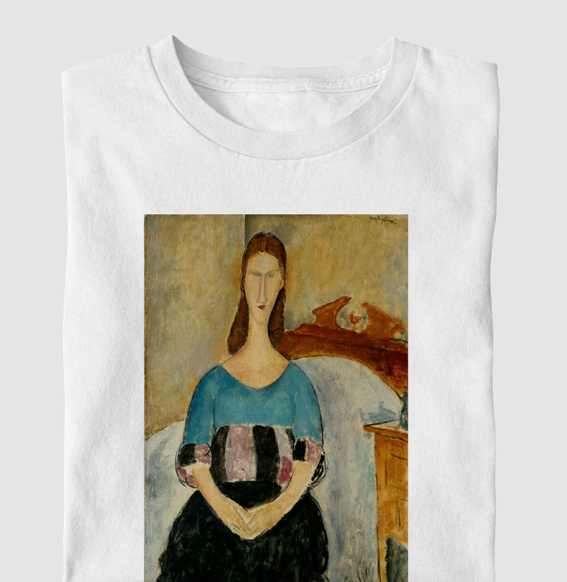 Portrait of Jeanne Hebuterne, Seated, (1918) by Amedeo Modigliani