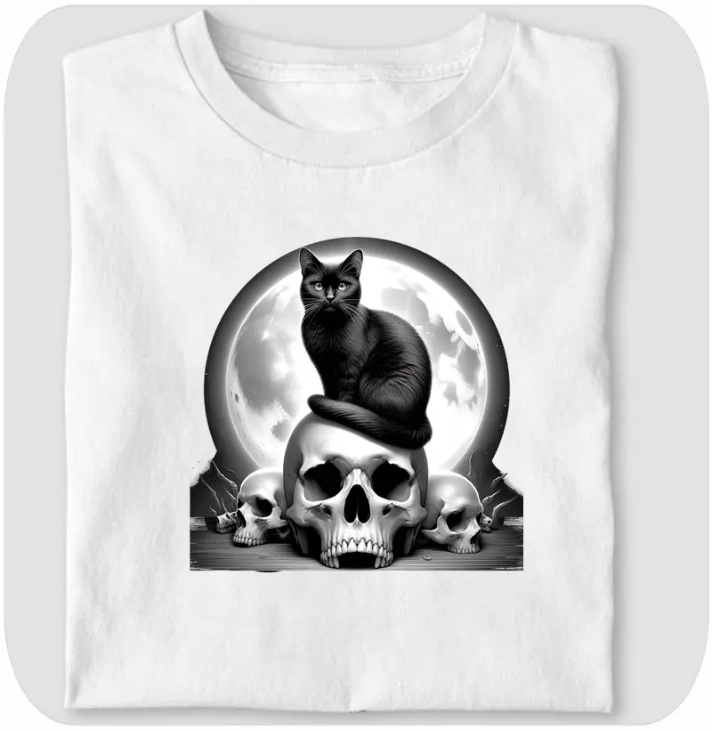 GATO PRETO CAVEIRA