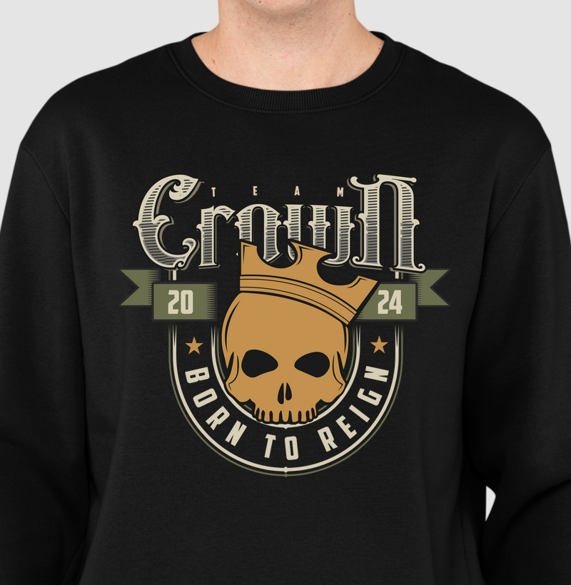 Team Crown Vintage Badge