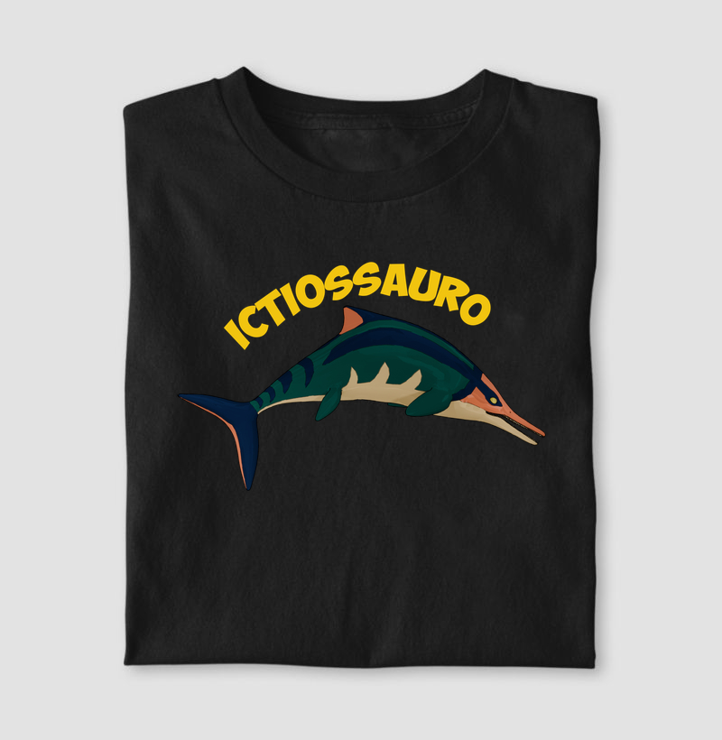 Camisa Algodão Estampada Salto do Ictiossauro Premium