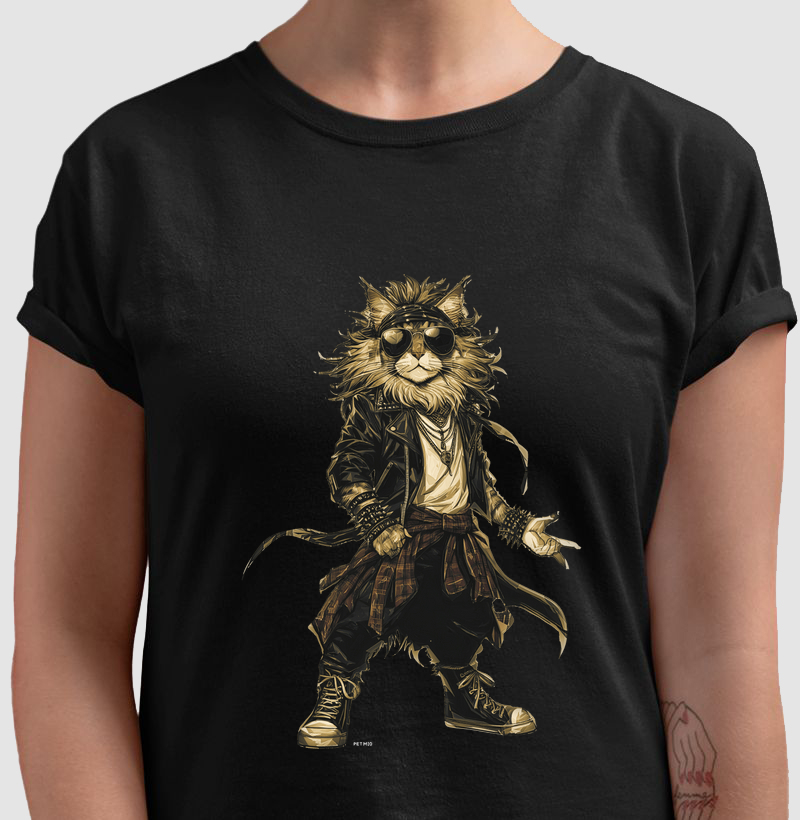Camiseta Rock'n Roll Cat